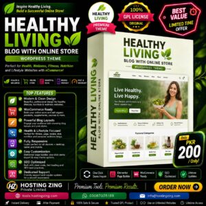 Healthy Living – Blog with Online Store WordPress Theme
