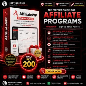 AffiliateWP – Sign Up Bonus